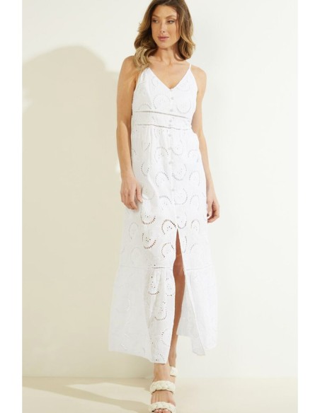 Guess robe femme blanche coton – Été