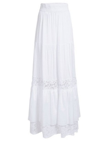 Guess jupe femme blanche coton – Été