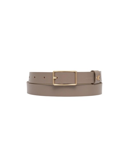 Calvin Klein ceinture femme cuir gris – Minimaliste