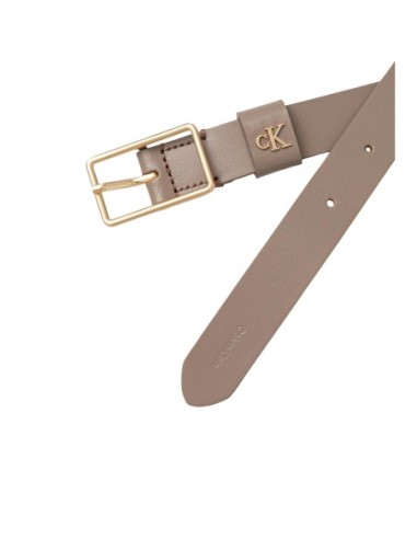 Calvin Klein ceinture femme cuir gris – Minimaliste