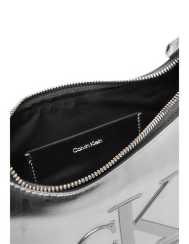 Calvin Klein sac femme argenté bandoulière – Moderne