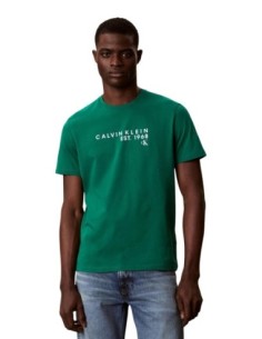 Calvin Klein t-shirt homme vert imprimé – Casual