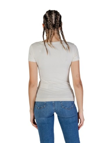 Guess t-shirt femme saumon imprimé coton