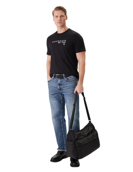 Calvin Klein t-shirt homme noir imprimé coton