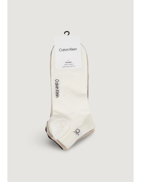 Chaussettes sneaker beiges CK – lot de 3 confort