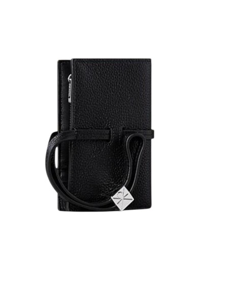 Calvin Klein portefeuille femme cuir noir – Compact