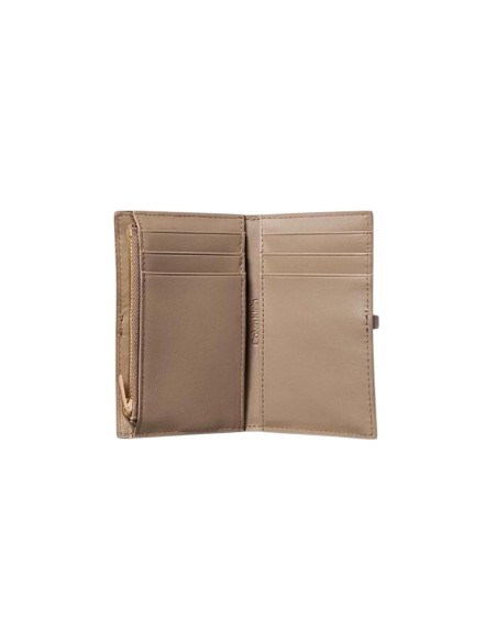 Calvin Klein portefeuille femme cuir beige – Élégant