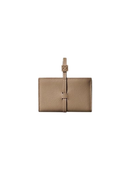Calvin Klein portefeuille femme cuir beige – Élégant