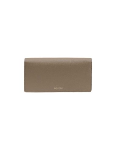 Calvin Klein portefeuille femme cuir beige – Grand format