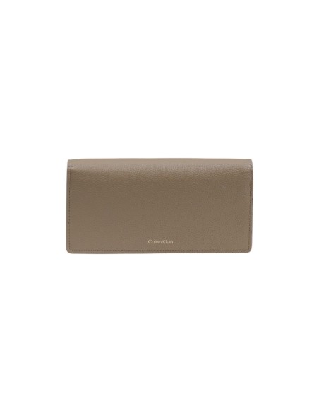 Calvin Klein portefeuille femme cuir beige – Grand format
