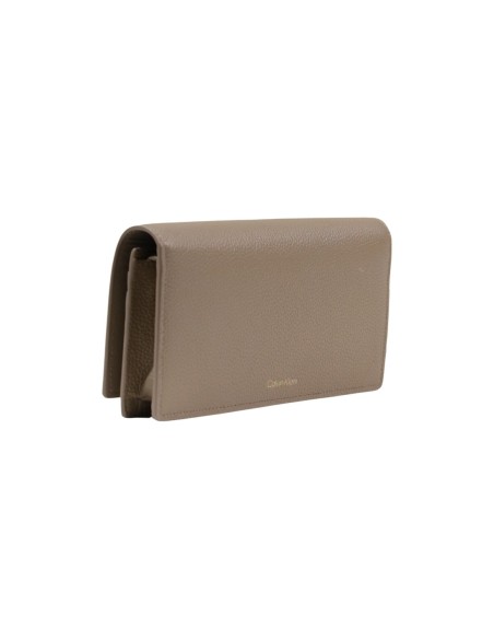 Calvin Klein portefeuille femme cuir beige – Grand format