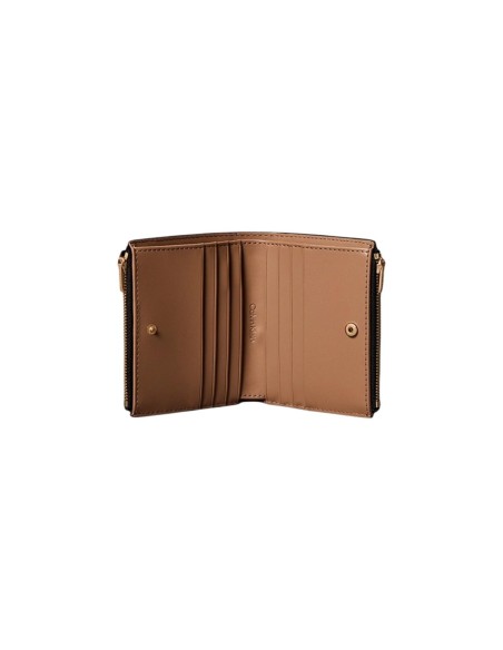 Calvin Klein portefeuille femme noir zippé – Compact