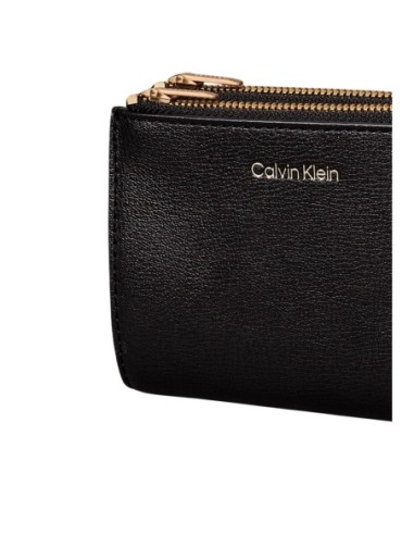 Calvin Klein portefeuille femme noir zippé – Compact