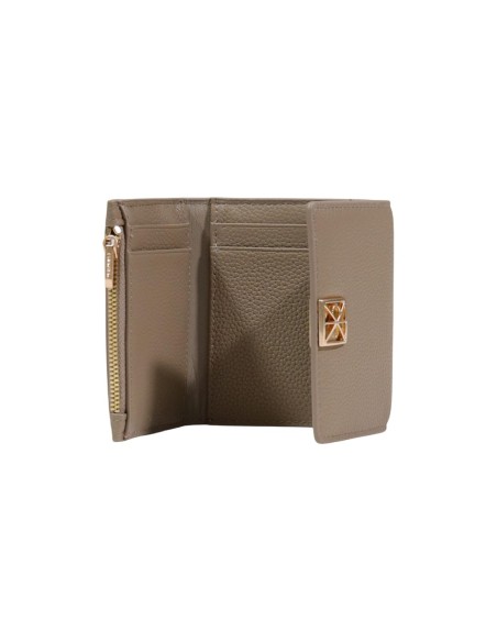 Calvin Klein portefeuille femme cuir beige – Compact