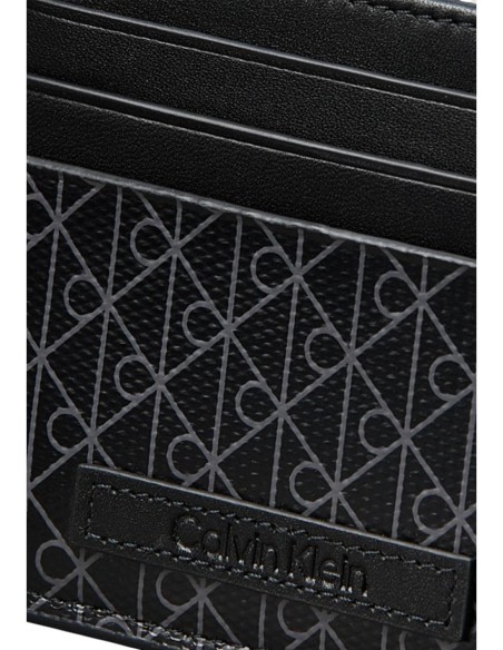 Calvin Klein portefeuille homme noir imprimé – Fin
