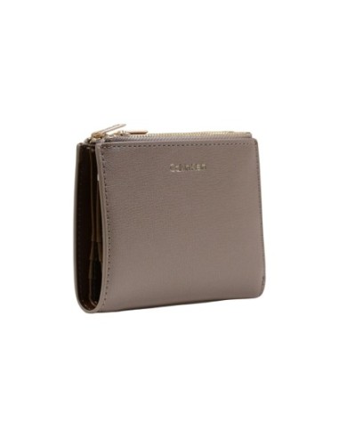 Calvin Klein portefeuille femme beige zippé – Compact