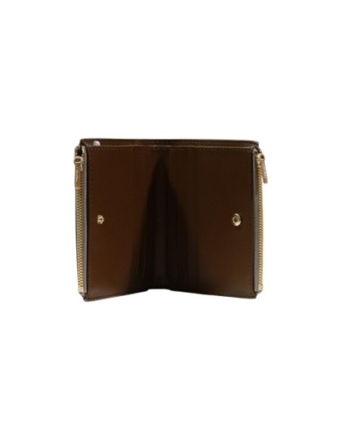 Calvin Klein portefeuille femme beige zippé – Compact