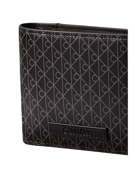 Calvin Klein portefeuille femme noir imprimé – Moderne