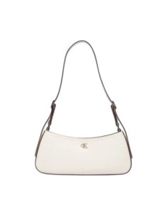 Calvin Klein sac femme blanc zippé format allongé