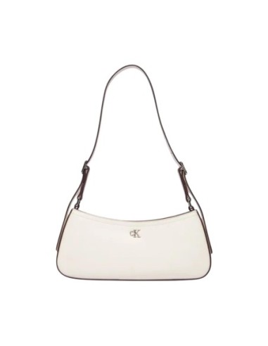 Calvin Klein sac femme blanc zippé format allongé