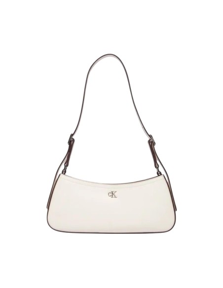 Calvin Klein sac femme blanc zippé format allongé