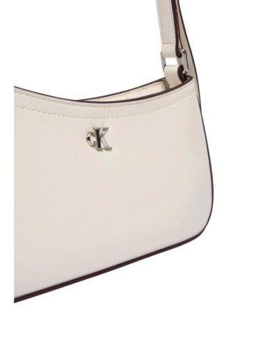 Calvin Klein sac femme blanc zippé format allongé