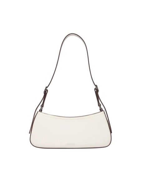 Calvin Klein sac femme blanc zippé format allongé