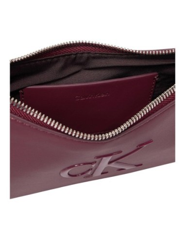 Calvin Klein sac bandoulière femme bordeaux
