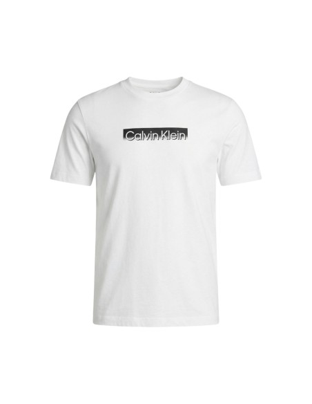 Calvin Klein t-shirt homme blanc imprimé coton