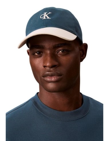 Calvin Klein casquette homme verte coton