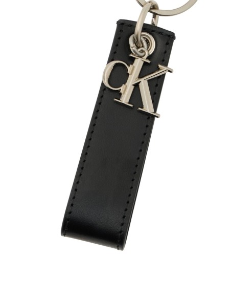 Calvin Klein porte-clés homme cuir noir – Élégant