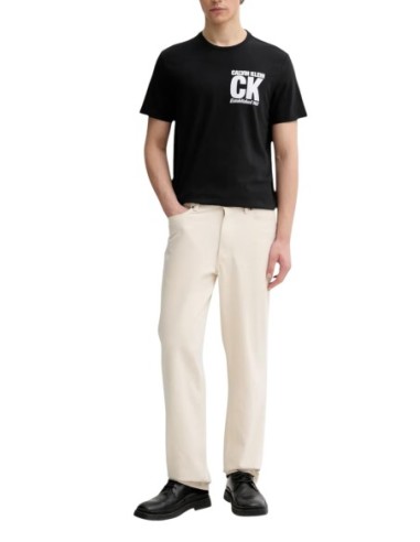 Calvin Klein t-shirt homme noir imprimé coton