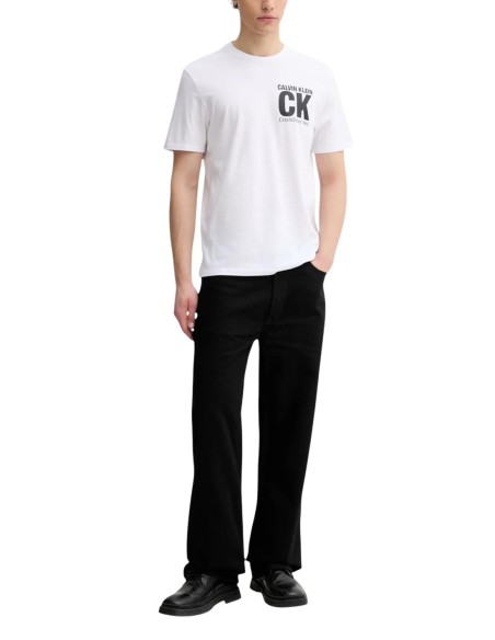 Calvin Klein t-shirt homme blanc coton – Basique