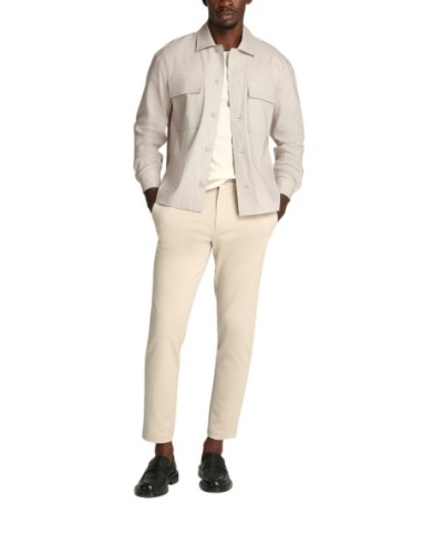 Calvin Klein chemise homme beige lin – Été