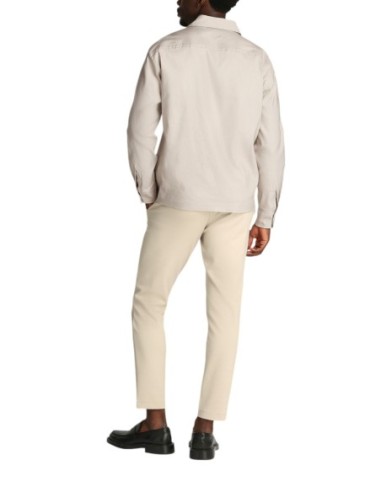 Calvin Klein chemise homme beige lin – Été