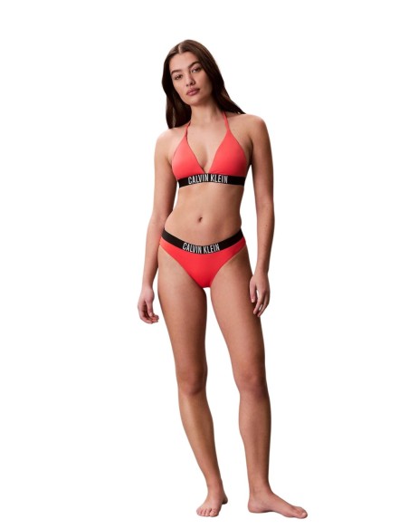 Calvin Klein Jeans haut de bikini triangle orange