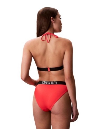 Calvin Klein Jeans haut de bikini triangle orange