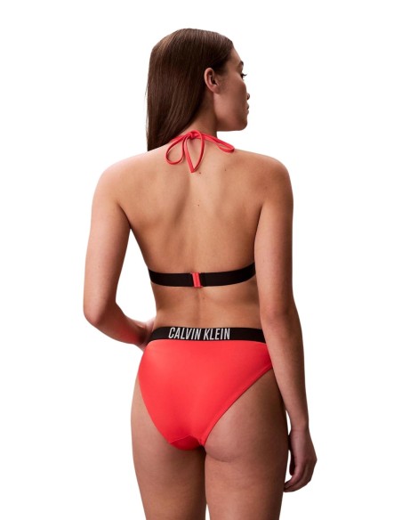 Calvin Klein Jeans haut de bikini triangle orange