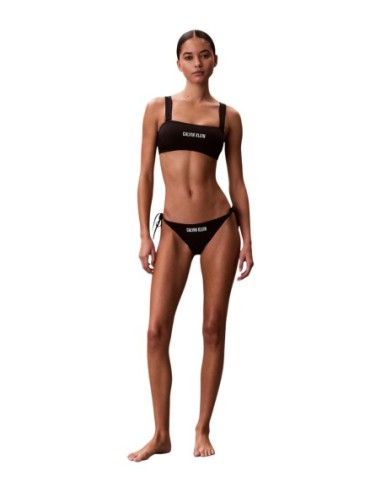 Calvin Klein Jeans bas de bikini noir side tie