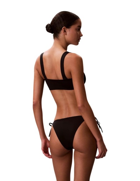 Calvin Klein Jeans bas de bikini noir side tie