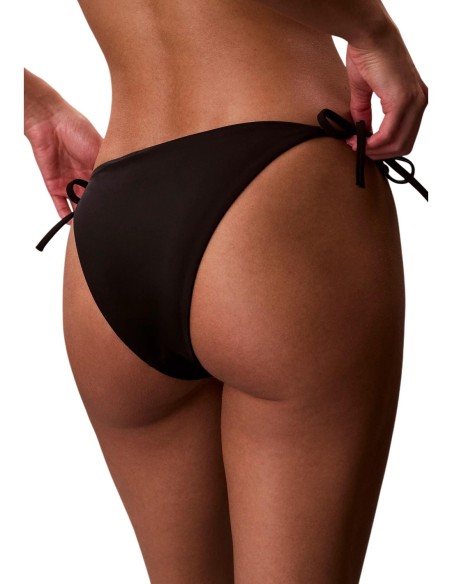 Calvin Klein Jeans bas de bikini noir side tie