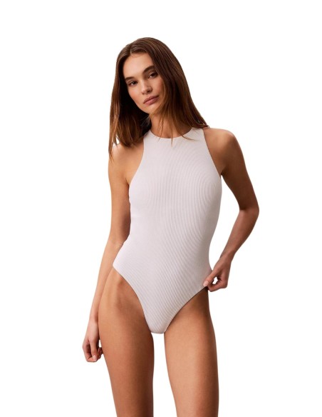 Calvin Klein Jeans maillot une pièce blanc