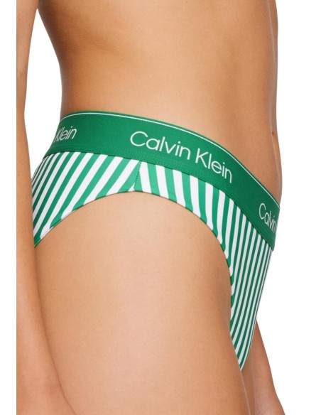 Calvin Klein Jeans bikini femme vert rayé