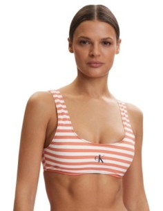 Calvin Klein Jeans haut de bikini bralette orange