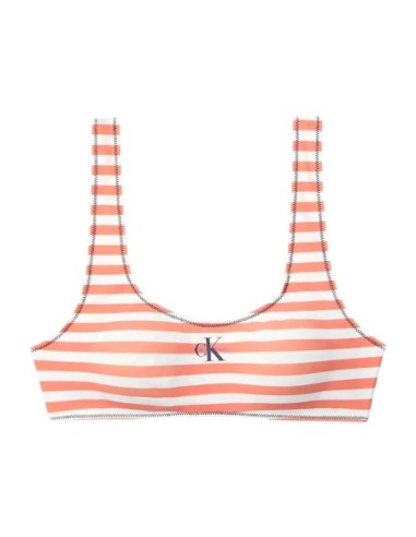 Calvin Klein Jeans haut de bikini bralette orange
