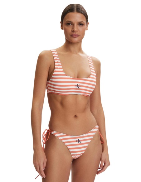 Calvin Klein Jeans haut de bikini bralette orange