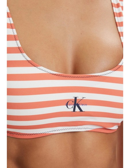 Calvin Klein Jeans haut de bikini bralette orange