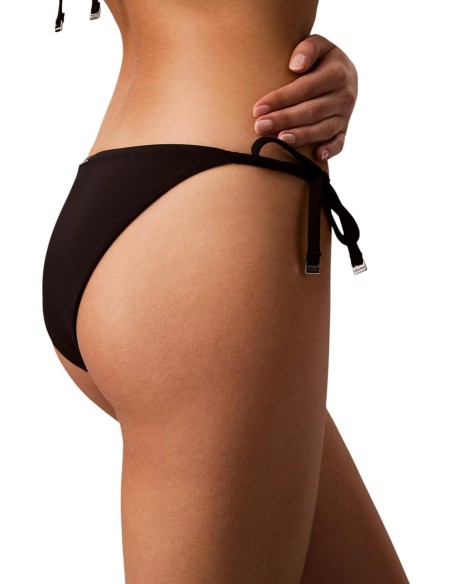 Calvin Klein Jeans bas de bikini noir à nouer