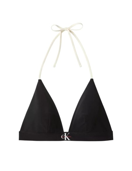 Calvin Klein Jeans haut de bikini triangle noir