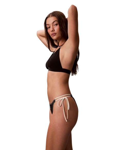 Calvin Klein Jeans haut de bikini triangle noir